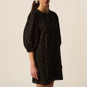 Des Petits Hauts Black Eyelet Dress